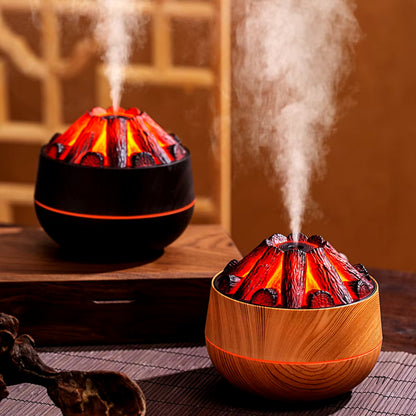 Humidificateur d'air au feu de charbon de bois